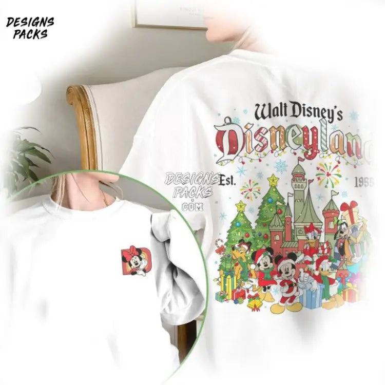 Cartoon Mickey Minnie Xmas Magic Kingdom Christmas And Friends Land Png Design