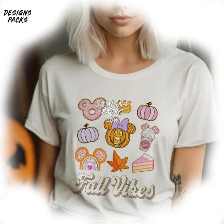 Cartoon Mickey Mouse Halloween Land Fall Vibes Png Design