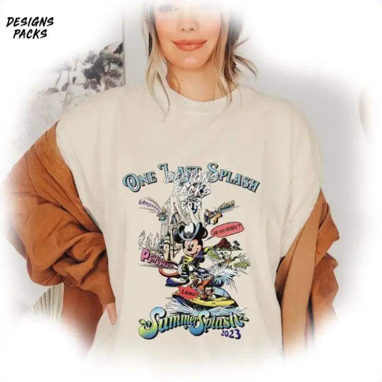 Cartoon One Last Splash Summer Vacation Sublimation Trip Png Design