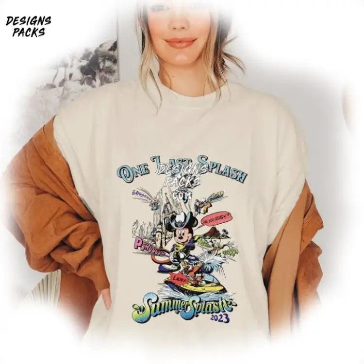 Cartoon One Last Splash Summer Vacation Sublimation Trip Png Design