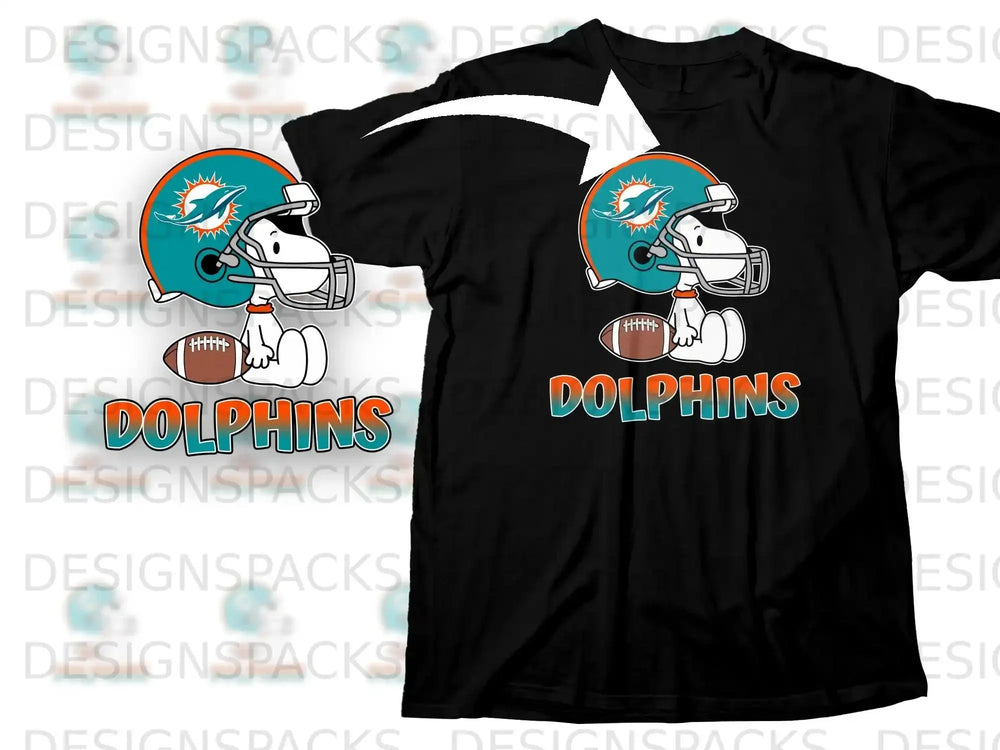 Snoopy Miami Dolphins Football Helmet Design product type