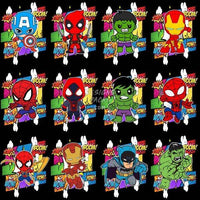 Load image into Gallery viewer, 35 Cartoon Super Heroes Movie kids Designs Bundle PNG
