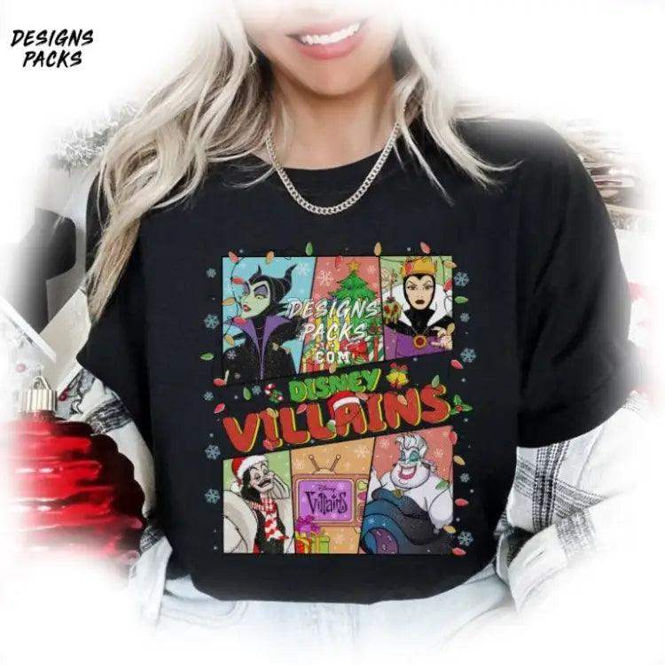 Cartoon Villains Bad Witches Club Merry Christmas Land Png Design
