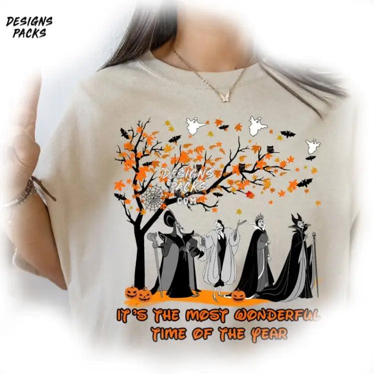 Cartoon Villains Halloween It’s The Most Wonderful Time Of Year Png Design