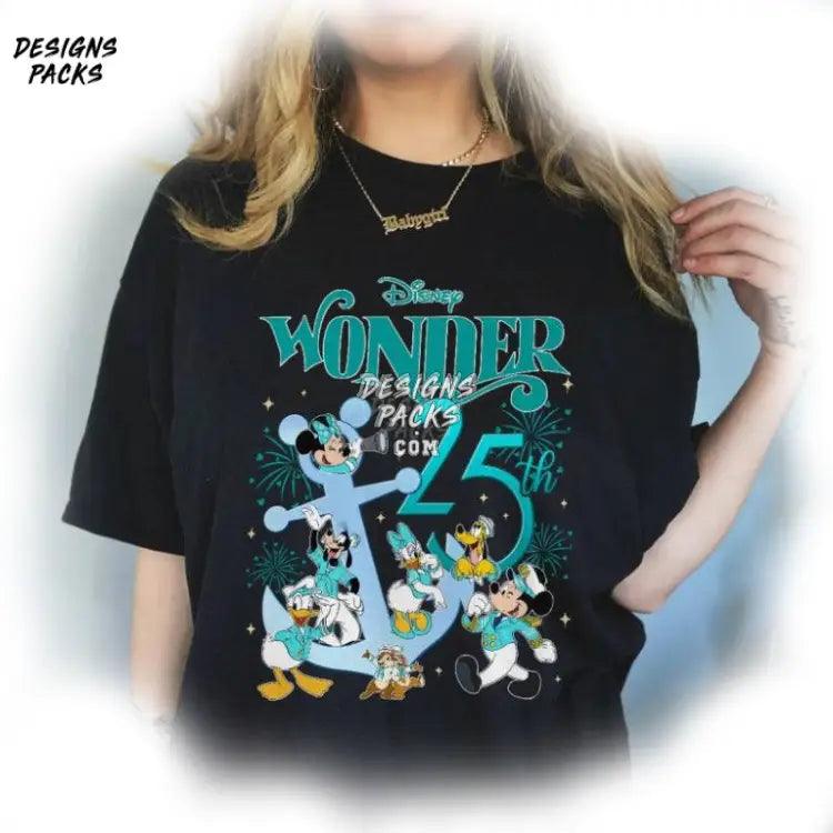 Cartoon Wonder 25Th Silver Anniversary At Sea Personalized Cruise 25Th Png Design
