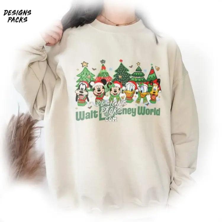 Cartoon World Christmas Family Holiday Vintage Walt Png Design