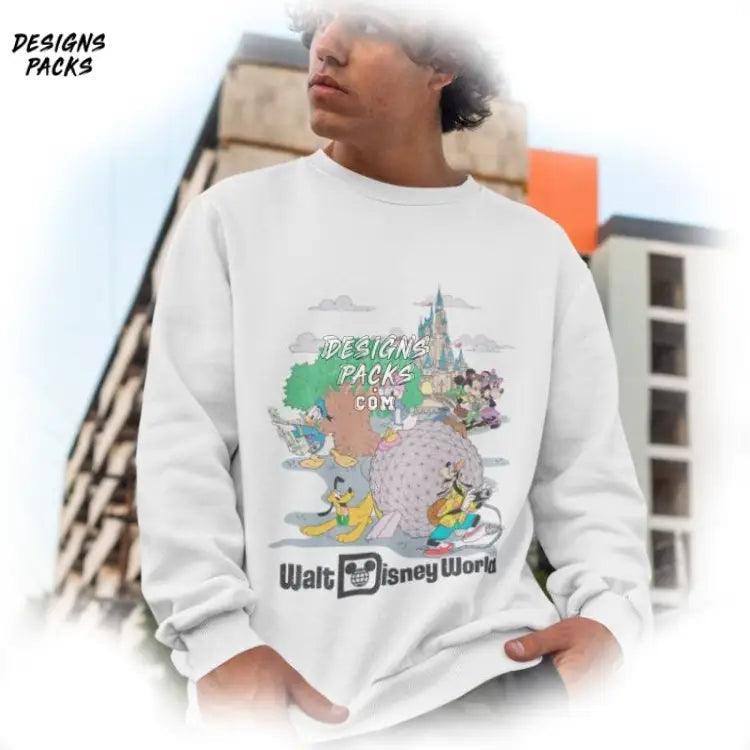 Cartoon World Trip Retro Mickey Vintage Walt Png Design
