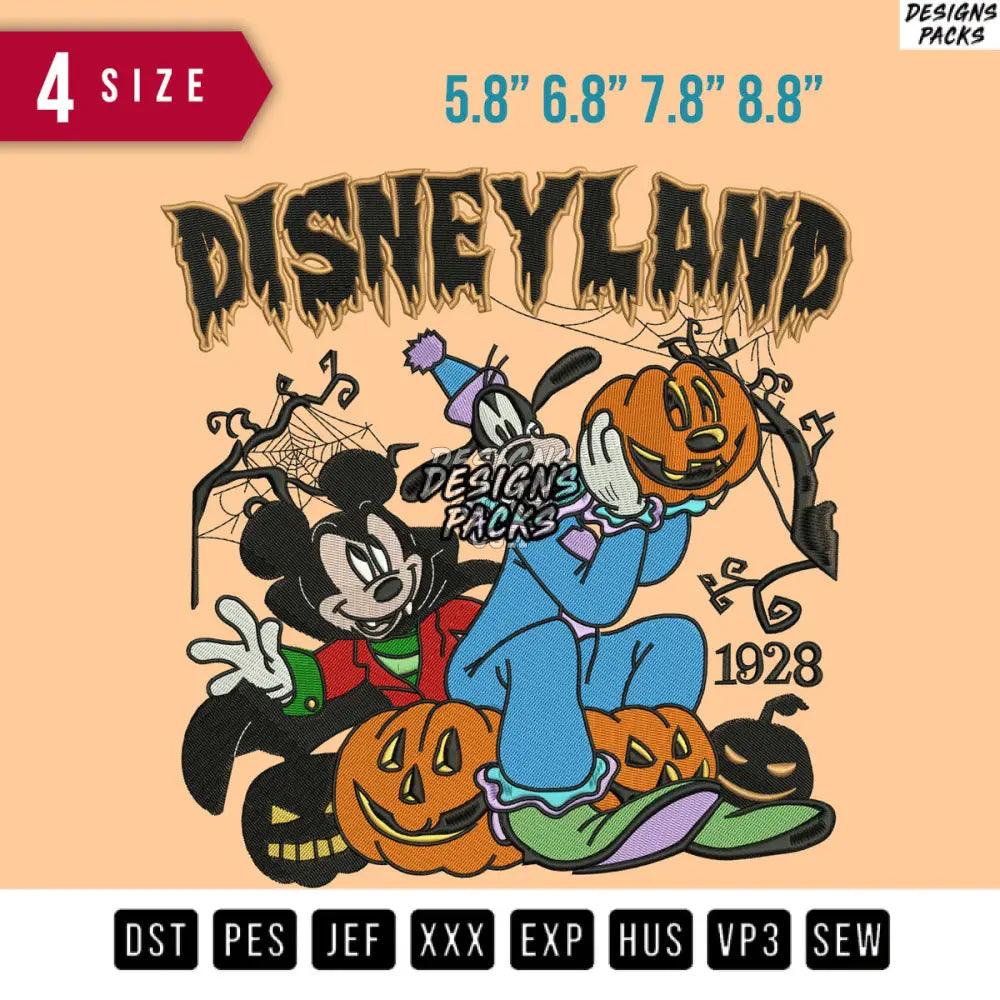 Cartoonland Pumpkins Mickey  Embroidery Design