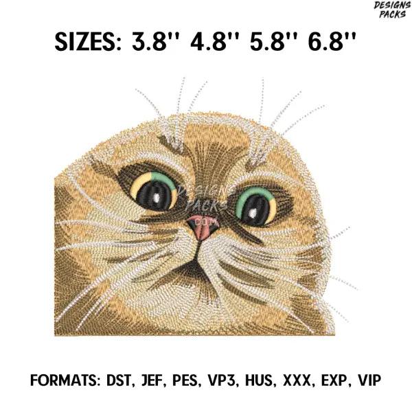 Cat Embroidery Design File, Animal Embroidery Design, Pet Embroidery. Trendy Embroidery, Love Embroidery