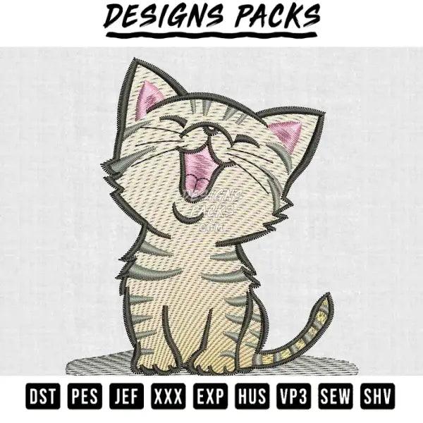 Cat embroidery design Embroidery Design 