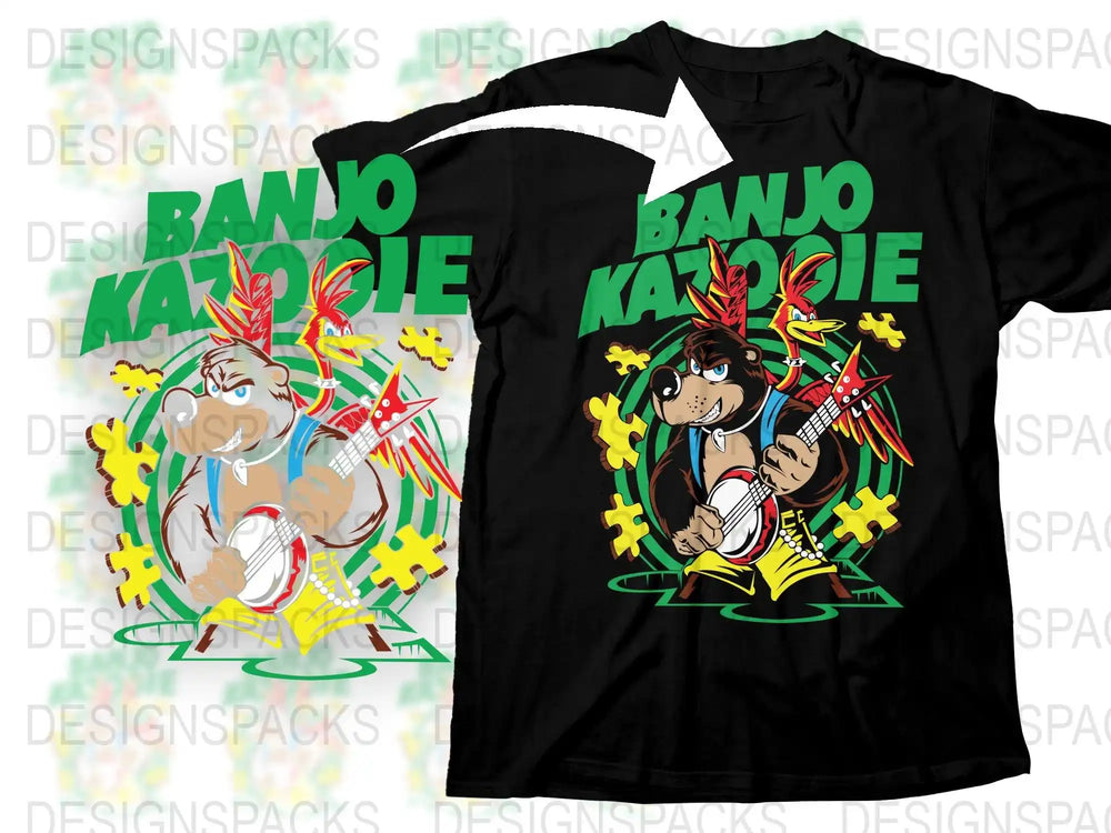 Banjo Kazooie T-Shirt, Classic Video Game Shirt, Retro Gaming Tee, Nostalgic Gamer Gift, Unisex Graphic T-Shirt