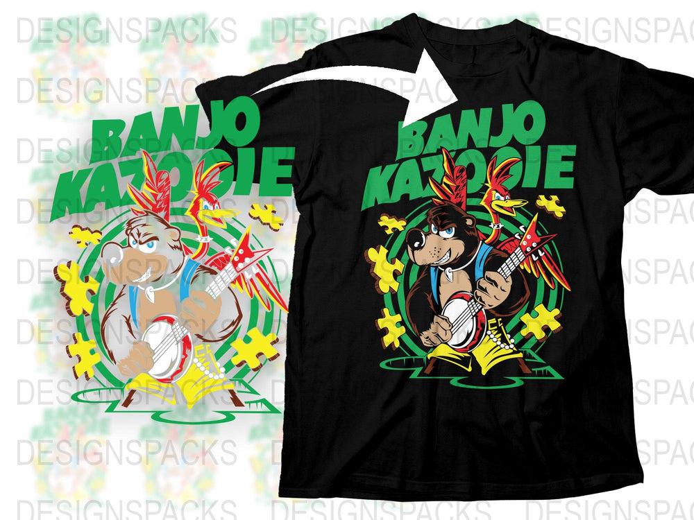 Banjo Kazooie T-Shirt, Classic Video Game Shirt, Retro Gaming Tee, Nostalgic Gamer Gift, Unisex Graphic T-Shirt