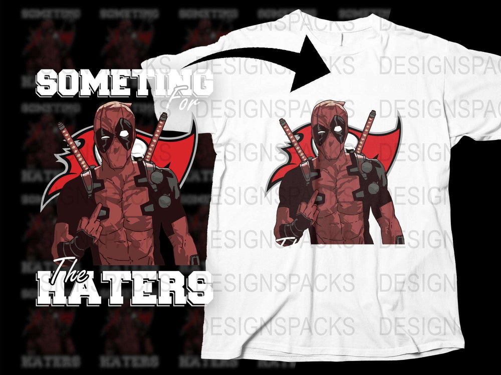 Deadpool Inspired Graphic T-Shirt, Comic Hero White Tee, Casual Superhero Shirt, Men's Fashion, Gift Idea