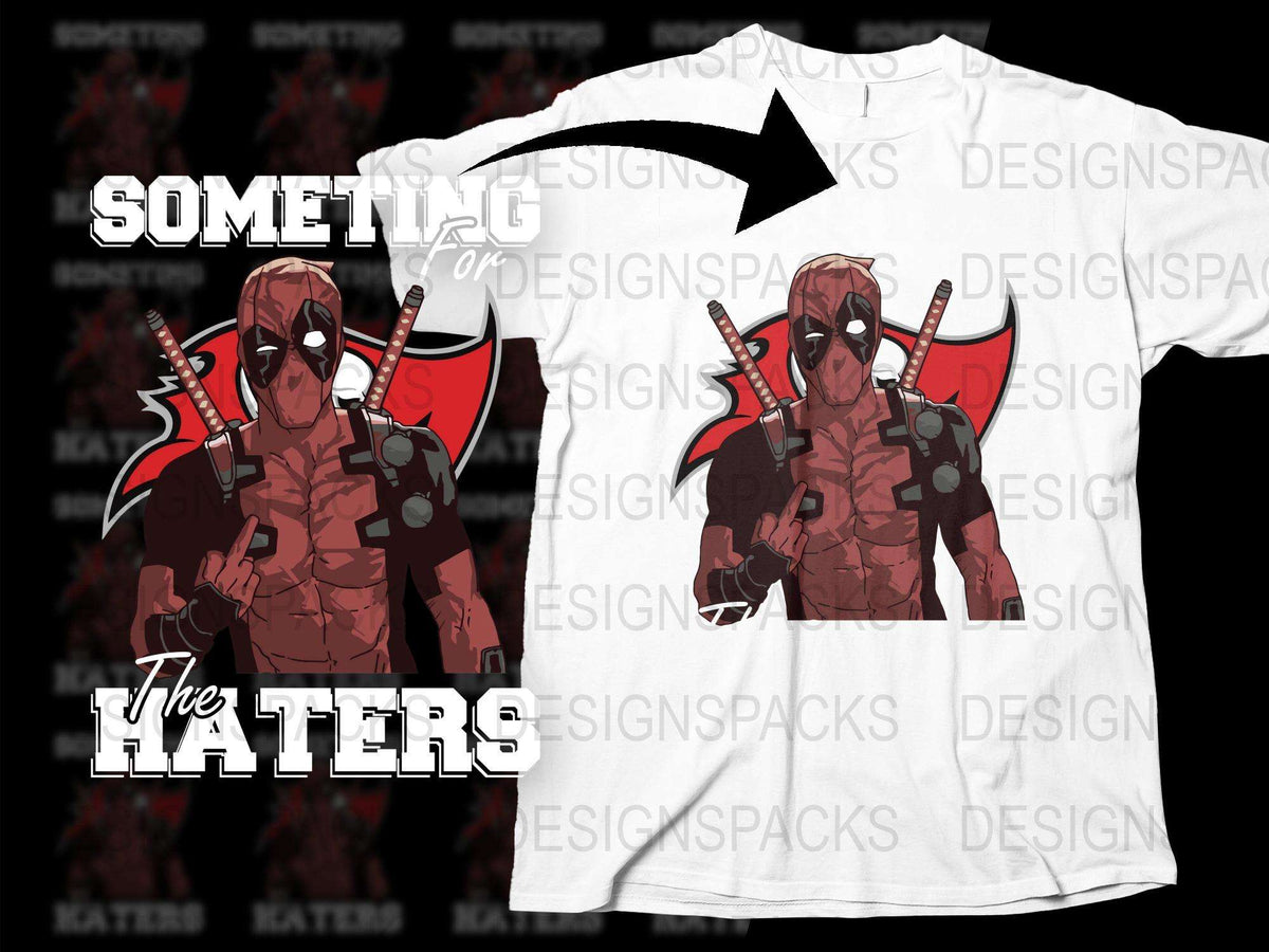 Deadpool Inspired Graphic T-Shirt, Comic Hero White Tee, Casual Superhero Shirt, Men's Fashion, Gift Idea