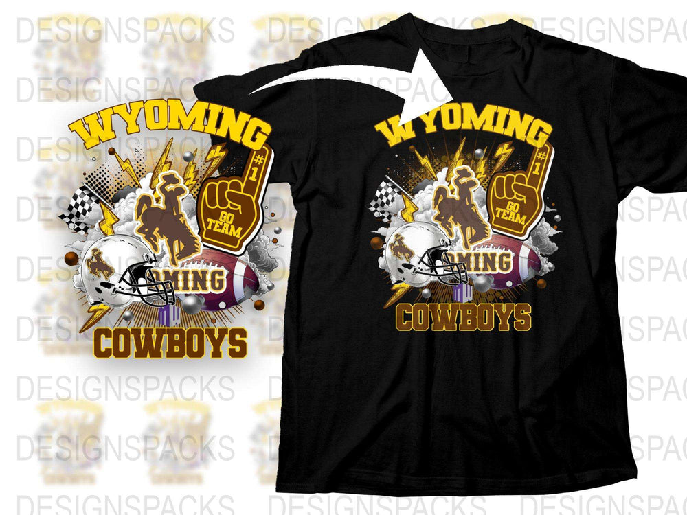 Wyoming Cowboys Vintage T-Shirt, Retro College Football Tee, Classic Sports Fan Apparel, Game Day Gear