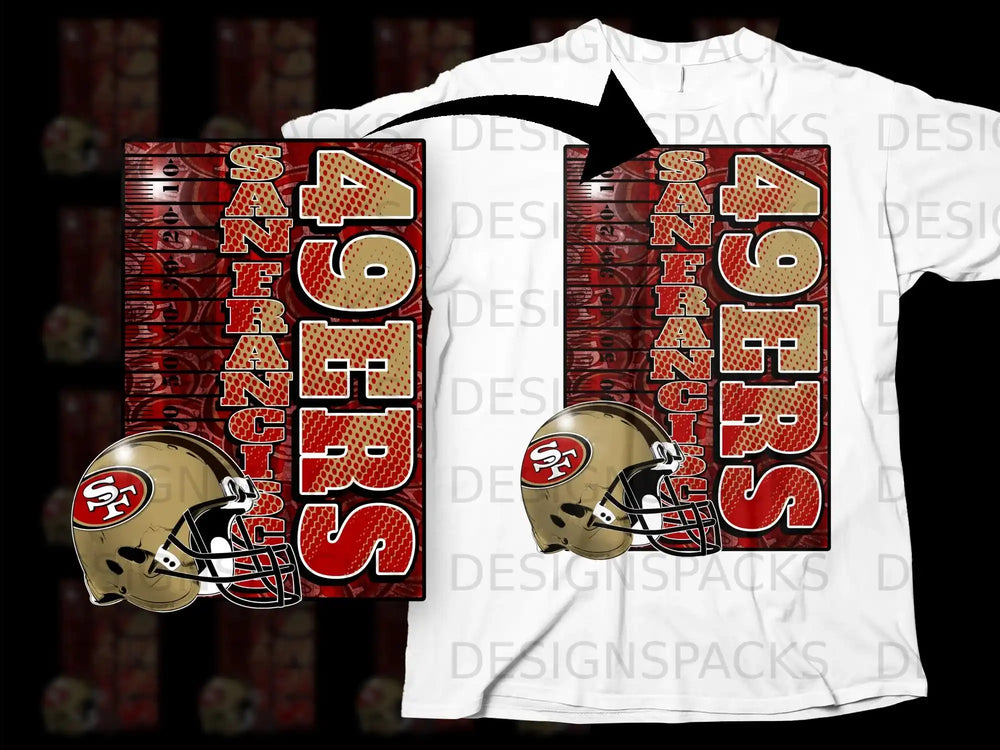 San Francisco 49ers Football Team Fan Graphic T-Shirt