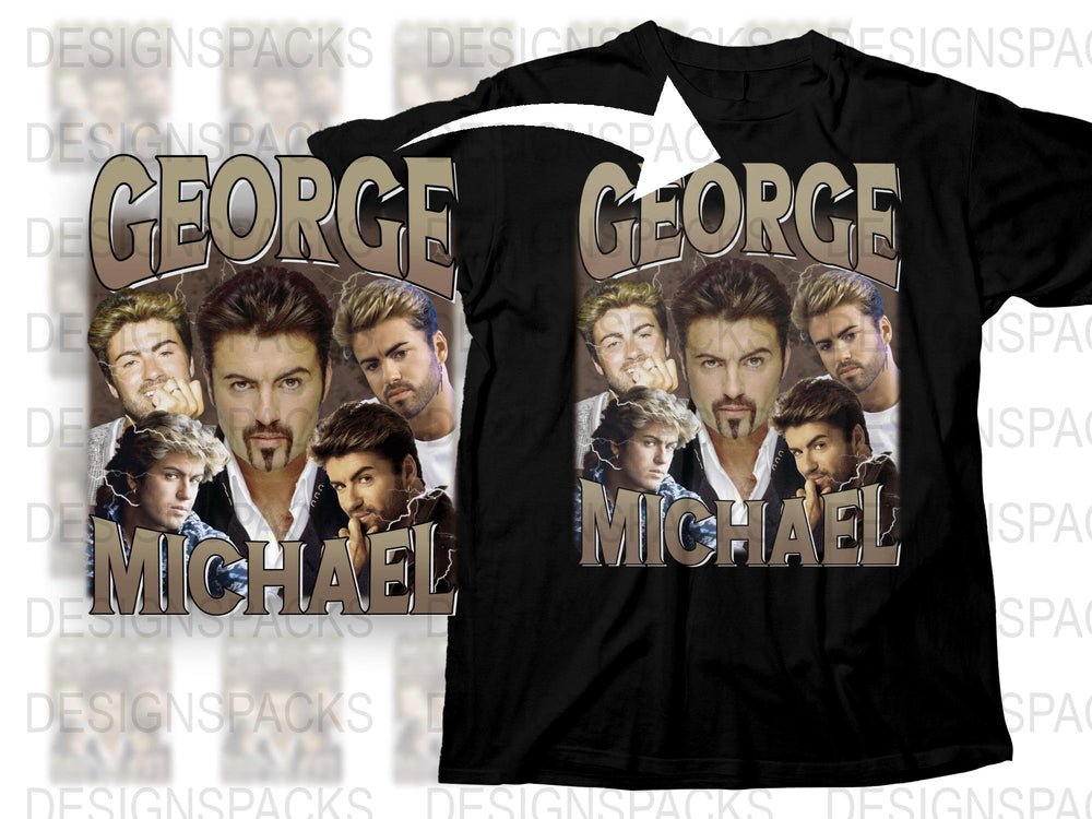Vintage George Michael Graphic T-Shirt, Retro 90s Pop Icon Music Tee, Unisex Fashion Top, Collector's Item, Gift Idea