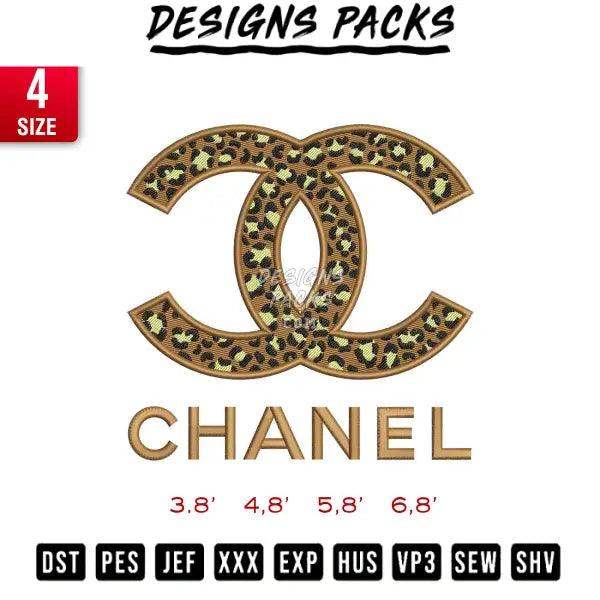 CC cheetah motifs Embroidery Design 