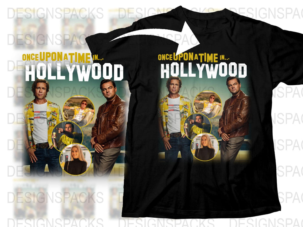 Once Upon a Time in Hollywood Inspired T-Shirt, Vintage Movie Graphic Tee, Unisex Retro Film Shirt