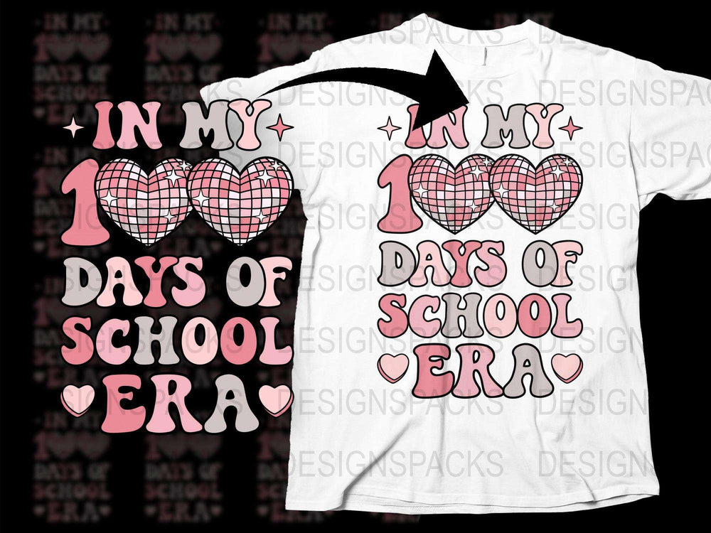 100 Days of School Era T-Shirt, Cute Teacher Shirt, Celebratory School Tee, Kids' Unisex Top, School Celebration Outfit