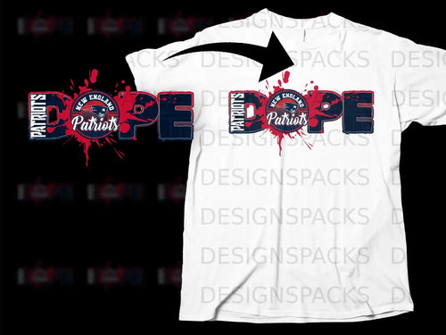 New England Patriots Dope Design T-Shirt