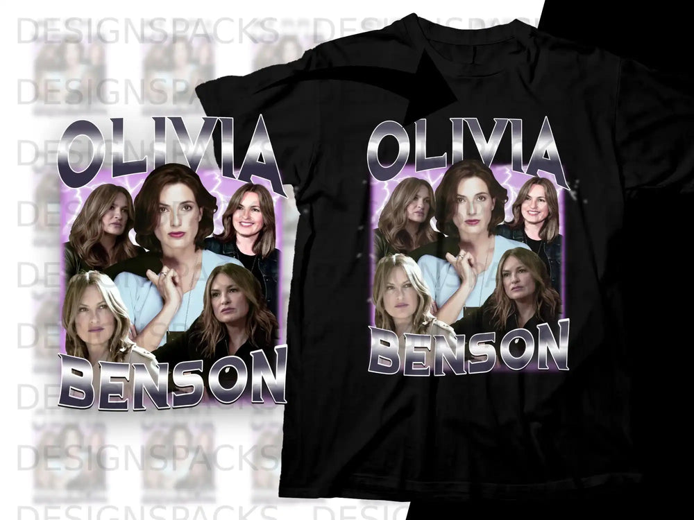 Collage of Olivia Benson with "OLIVIA BENSON" text.