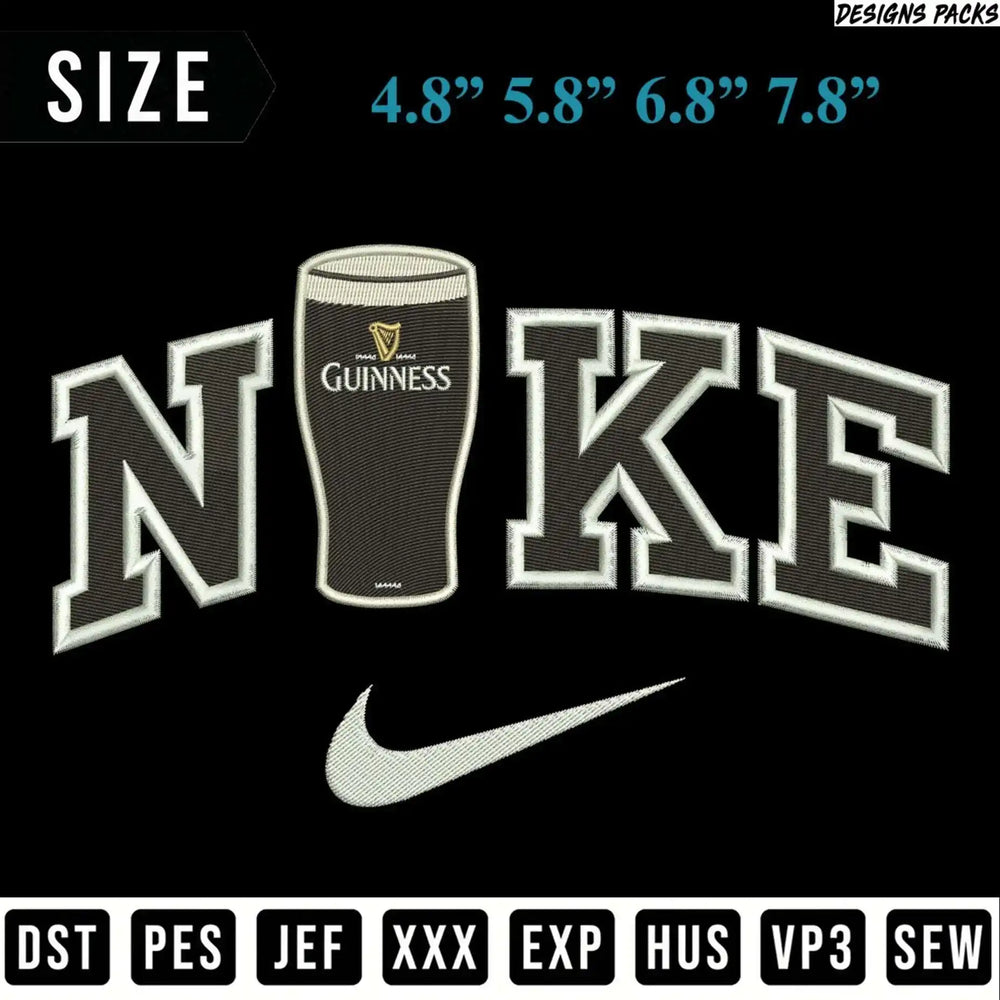 Guinness Nike logo with sizes and file formats.