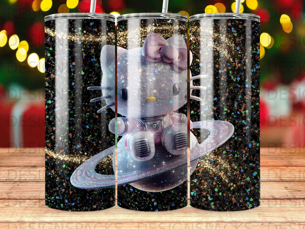 Sparkly Hello Kitty Astronaut Planet Space Glitter product type