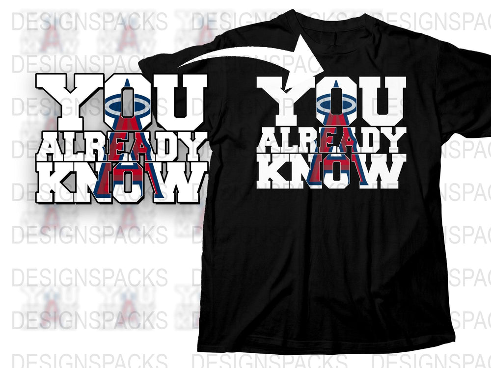 You Already Know Graphic T-Shirt, Bold Text Design, Patriotic Colors, Casual Wear