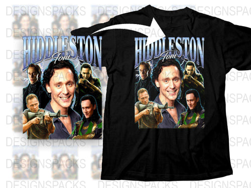 Loki Hiddleston Graphic T-Shirt, Marvel Superhero Fan Art Tee, Unique Movie Character Printed Casual Shirt for All Ages