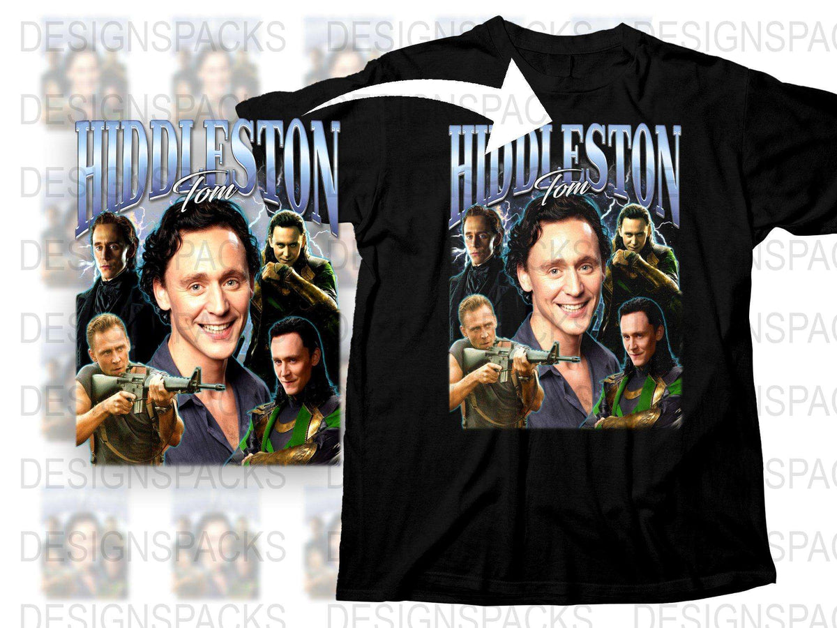 Loki Hiddleston Graphic T-Shirt, Marvel Superhero Fan Art Tee, Unique Movie Character Printed Casual Shirt for All Ages