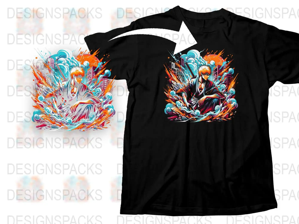 Graphic T-Shirt Vibrant Abstract Art Design, Bold Colors, Street Style Fashion, Unisex Clothing