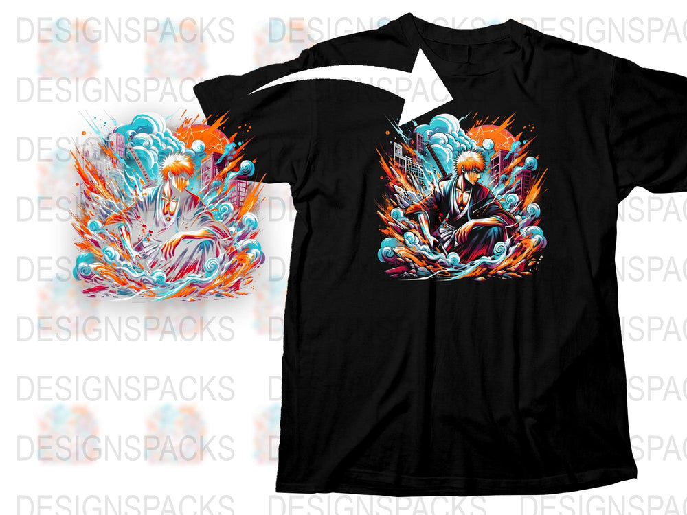 Graphic T-Shirt Vibrant Abstract Art Design, Bold Colors, Street Style Fashion, Unisex Clothing