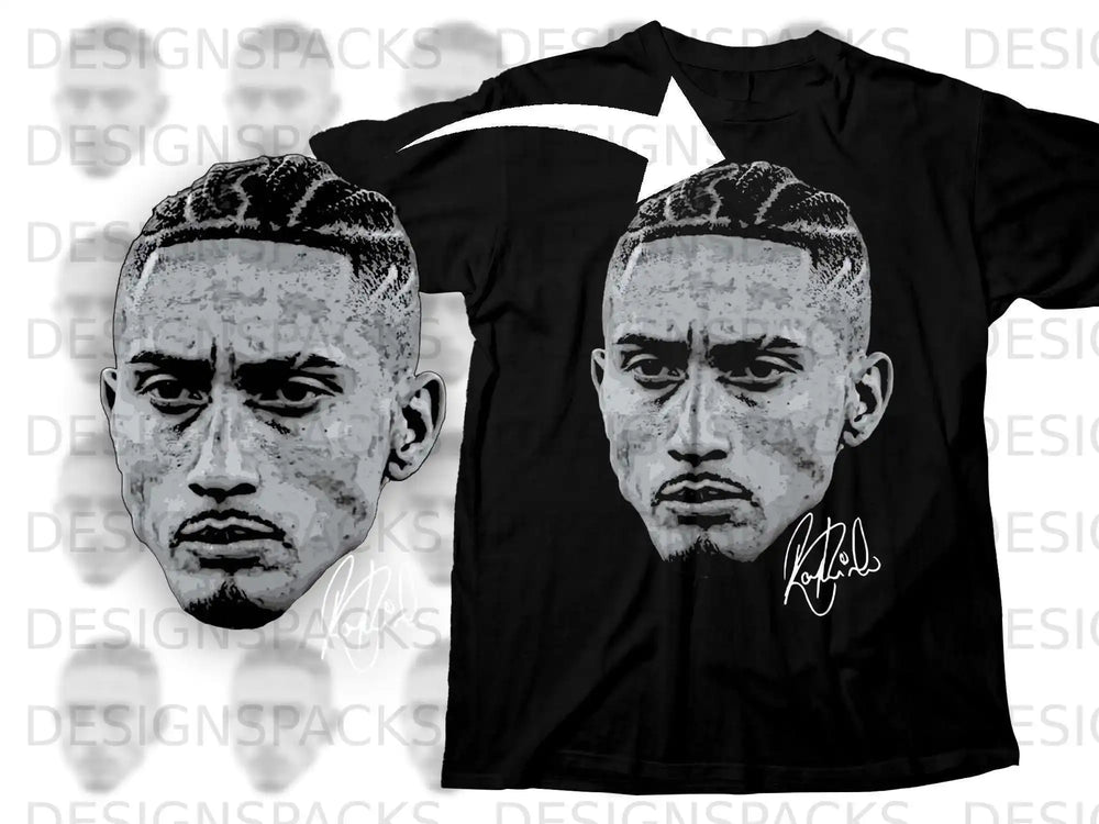Bold Graphic Face Print T-Shirt Design Product