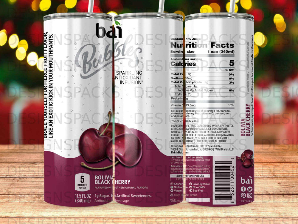 Bai Bolivia Black Cherry sparkling antioxidant infused drink can