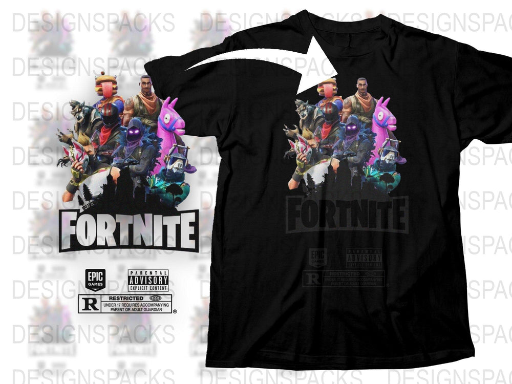 Fortnite T-Shirt Graphic Tee Epic Games Battle Royale Design, Gaming Shirt for Fans
