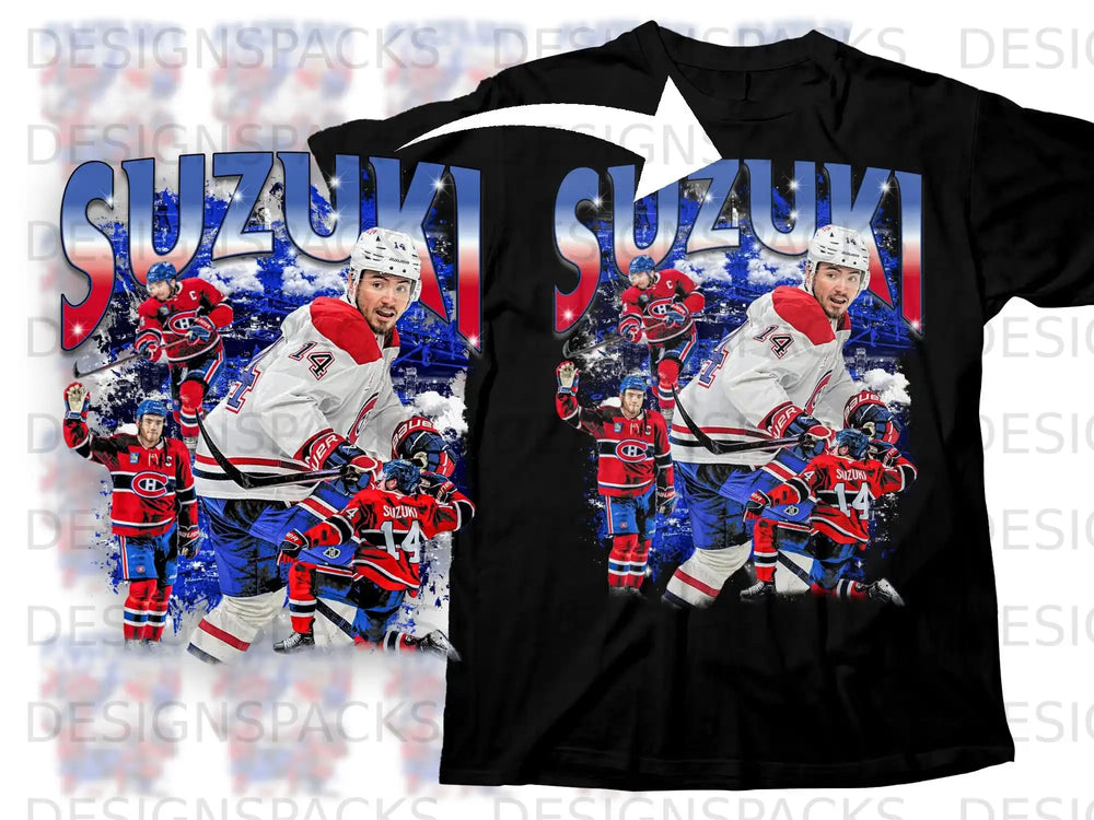 Suzuki Hockey Player Graphic Sportswear Design