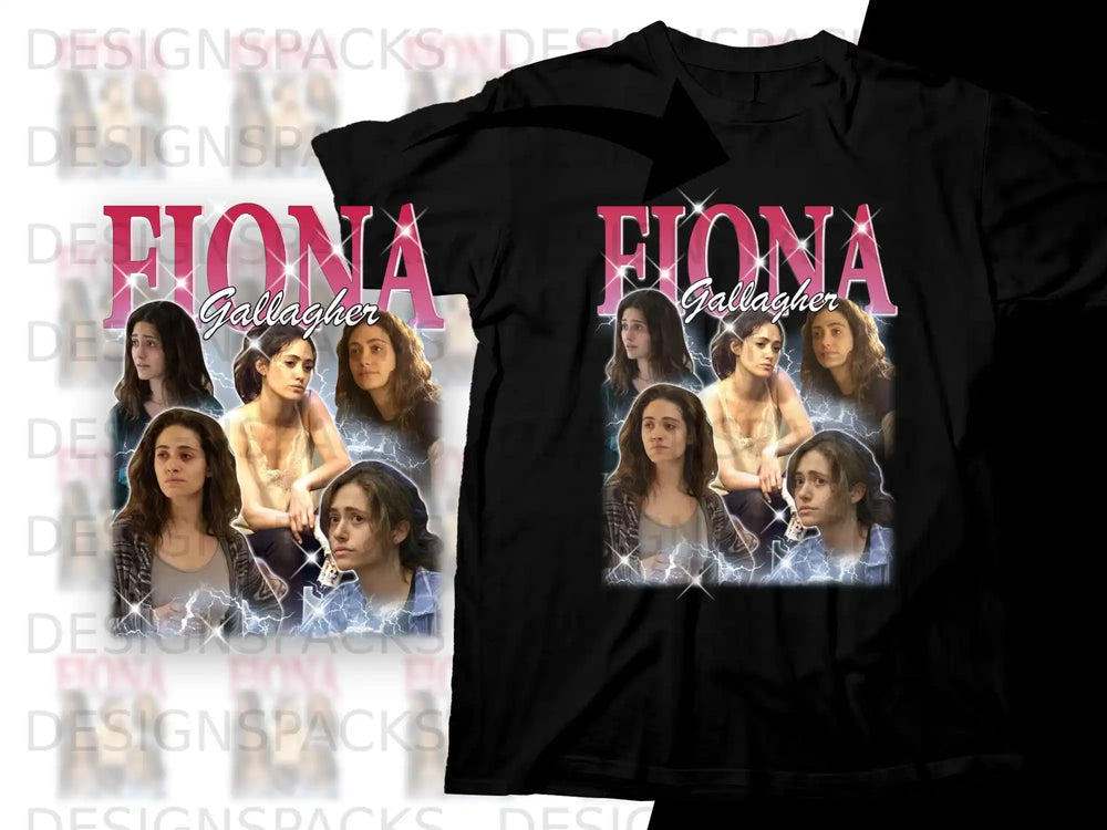 T-shirt with collage of Fiona Gallagher from Shameless.