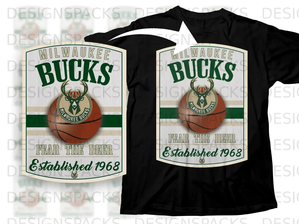 Milwaukee Bucks Fear the Deer Established 1968 product