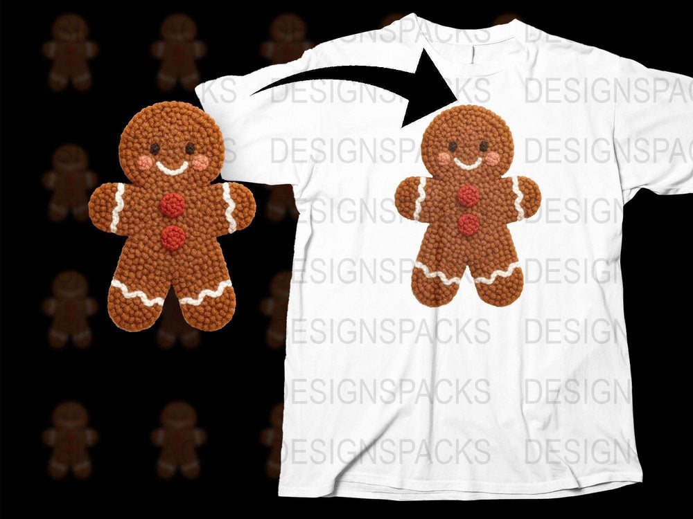 Gingerbread Man T-Shirt, Cute Christmas Cookie Graphic Tee, Holiday Apparel for All Ages