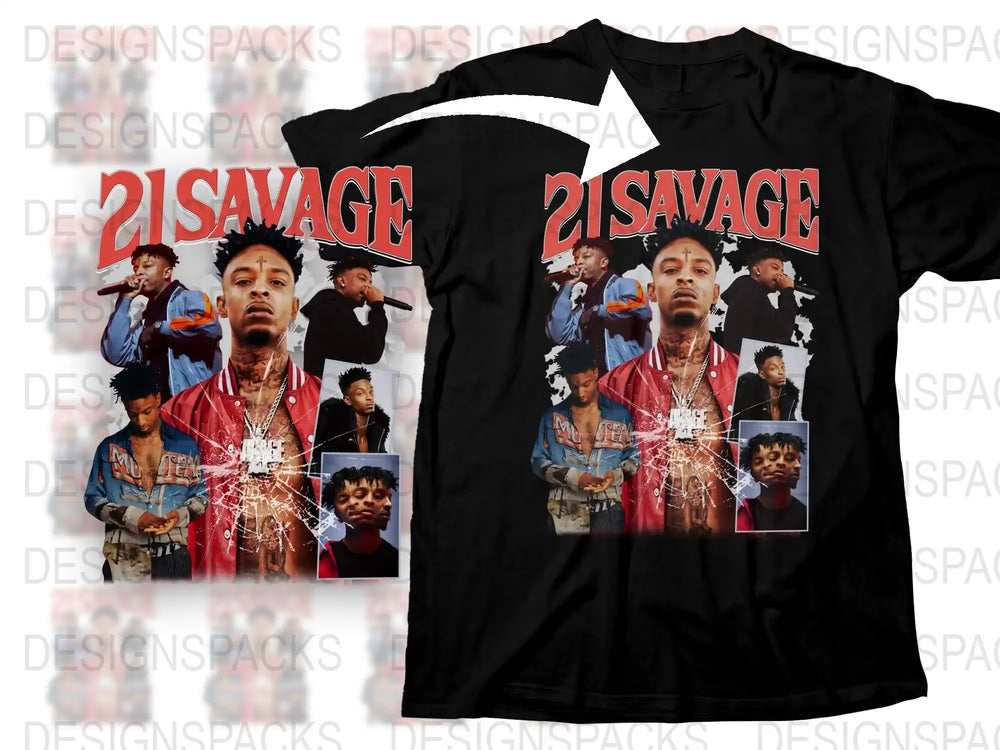 Hip Hop Artist Graphic T-Shirt, Black Cotton Tee, Music Fan Apparel, Urban Streetwear Style, Trendy Concert Outfit