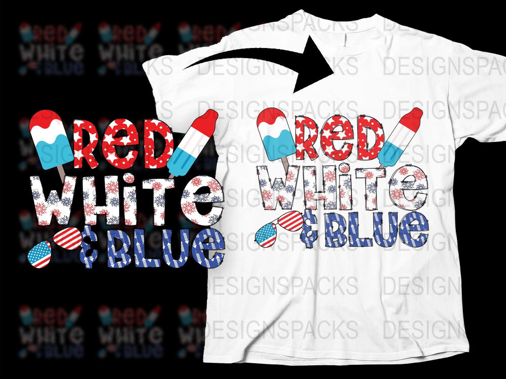 Patriotic T-Shirt, Red White Blue, American Flag Colors, 4th of July Independence Day Apparel, Unisex Graphic Tee