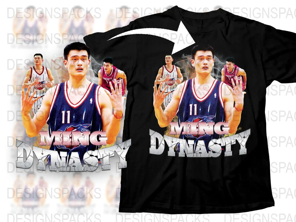 Men's Basketball Dynasty Graphic T-Shirt, Athletic Sports Tee, Casual Streetwear, Trendy Design, Comfort Fit, Gift for Him