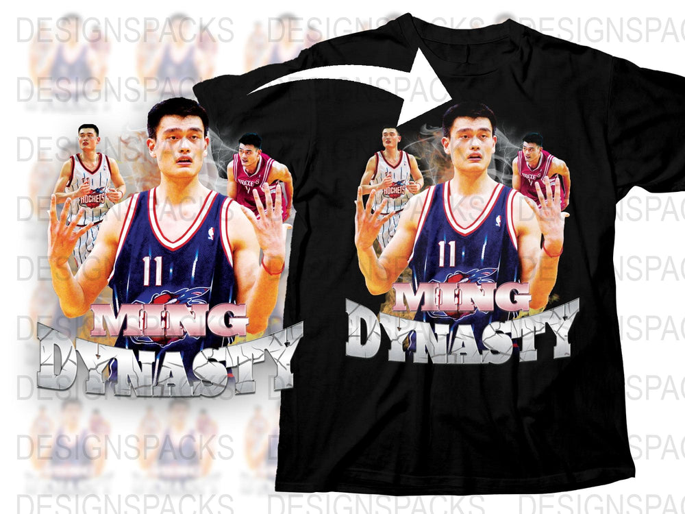 Men's Basketball Dynasty Graphic T-Shirt, Athletic Sports Tee, Casual Streetwear, Trendy Design, Comfort Fit, Gift for Him