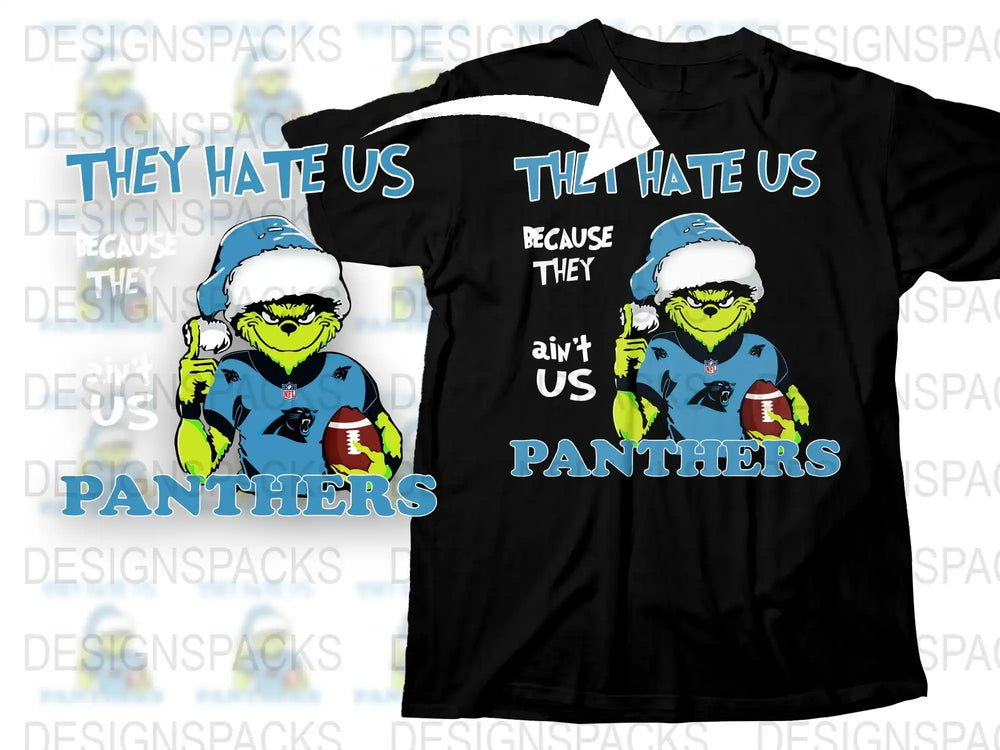 Cool Panthers Fan T-Shirt, Sports Team Spirit Tee, Football Season Shirt, Colorful Graphic Design Tee