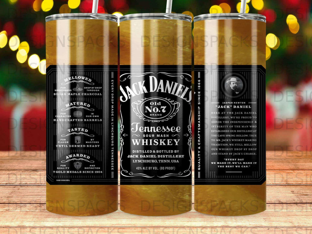 Jack Daniel's Old No. 7 Tennessee sour mash whiskey bottle with label.