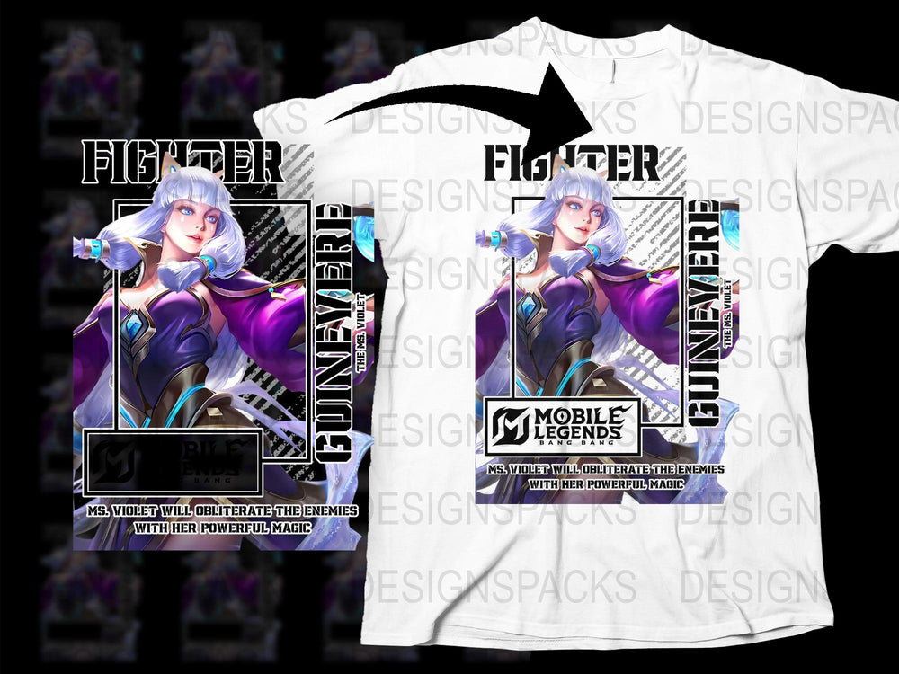 Mobile Legends Fighter T-Shirt, Gaming Apparel, Fantasy Hero Graphic Tee, Unique Gift for Gamers