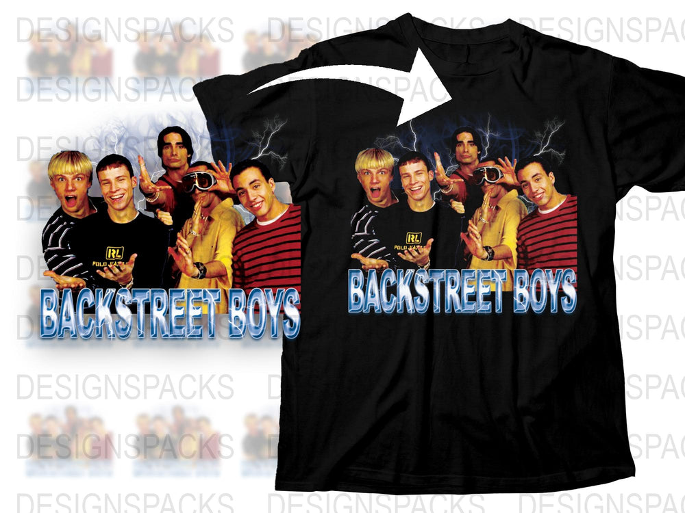 Vintage Backstreet Boys T-Shirt 90s Boy Band Graphic Tee Unisex Black Cotton Shirt Retro Music Apparel Collectible Gift Idea