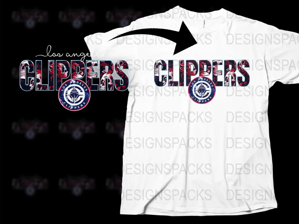 Los Angeles Clippers Inspired T-Shirt, Basketball Fan Gear, Unisex Sports Tee, Casual Athletic Apparel