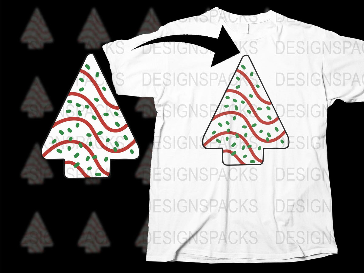 Festive Christmas Tree T-Shirt, Holiday Graphic Tee, Unisex White Cotton Shirt with Colorful Print